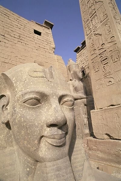 Statue of the pharaoh Ramses II, Luxor Temple, Thebes, UNESCO World Heritage Site