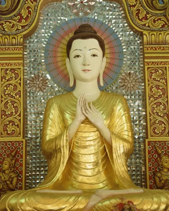 Framed Print : Statue of a seated Buddha Framed Print : Statue of a seated Buddha
