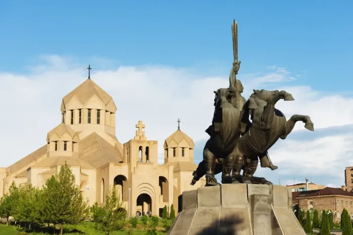 Framed Print : Statue of St. Grigor at St. Gregory the Illuminator Cathedral, Yerevan, Armenia, Caucasus Framed Print : Statue of St. Grigor at St. Gregory the Illuminator Cathedral, Yerevan, Armenia, Caucasus