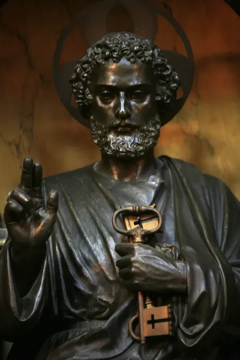 Framed Print : Statue of St. Peter in Saint-Joseph-des-Carmes church, Paris, France, Europe Framed Print : Statue of St. Peter in Saint-Joseph-des-Carmes church, Paris, France, Europe