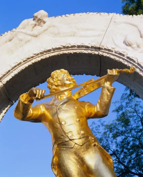 Framed Print : Statue on Strauss monument in Stadt park, Vienna, Austria, Europe Framed Print : Statue on Strauss monument in Stadt park, Vienna, Austria, Europe