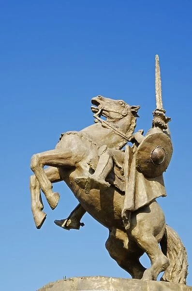 Statue of Svatopluk, ruler of Moravia 869, Bratislava Castle, Bratislava, Slovakia, Europe