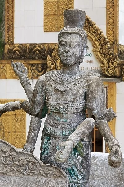 Statue in Wat Leu Temple, Sihanoukville Port, Sihanouk Province, Cambodia, Indochina, Southeast Asia, Asia