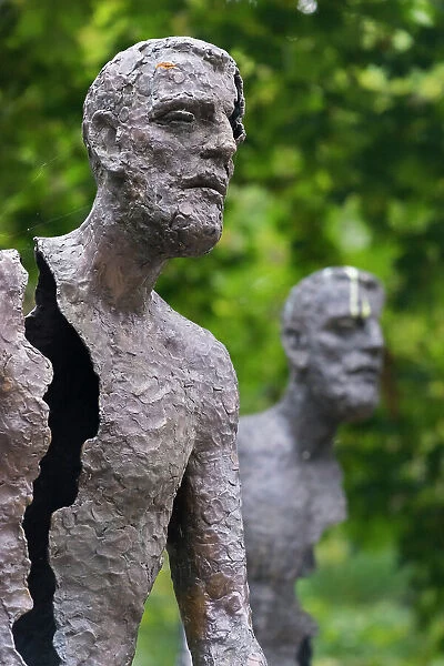 Detail of statues at Memorial to the Victims of Communism, Prague, Bohemia, Czech Republic (Czechia), Europe