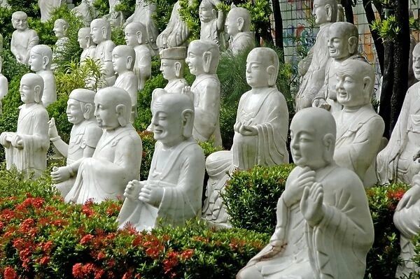 Statues at the Pureland Cave, Fokuangshan monastery, Kaohsiung area, Taiwan