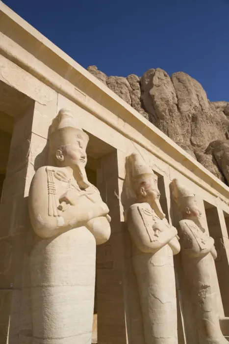 Framed Print : Statues of Queen Hatshepsut, Hatshepsut Mortuary Temple (Deir el-Bahri) Framed Print : Statues of Queen Hatshepsut, Hatshepsut Mortuary Temple (Deir el-Bahri)