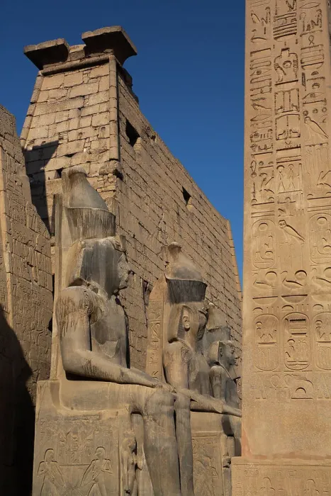 Framed Print : Statues of Rameses II with Obelisk, First Pylon of Rameses II, Luxor Temple, UNESCO World Heritage Site, Luxor, Egypt, North Africa, Africa Framed Print : Statues of Rameses II with Obelisk, First Pylon of Rameses II, Luxor Temple, UNESCO World Heritage Site, Luxor, Egypt, North Africa, Africa