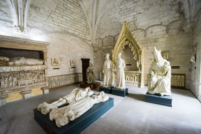 Framed Print : Statues, Sacristy, Palais des Papes, Avignon, France, Europe