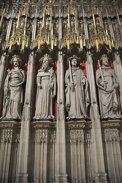 Statues of Saints, York Minster, York, Yorkshire, England, United Kingdom, Europe