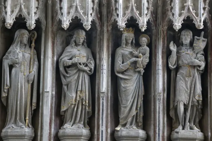Framed Print : Statues in the University Church of St. Mary the Virgin, Oxford, Oxfordshire, England Framed Print : Statues in the University Church of St. Mary the Virgin, Oxford, Oxfordshire, England