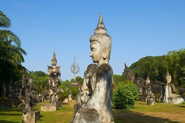 Statues in Xieng Khuan Buddha Park, Vientiane Province, Laos, Indochina