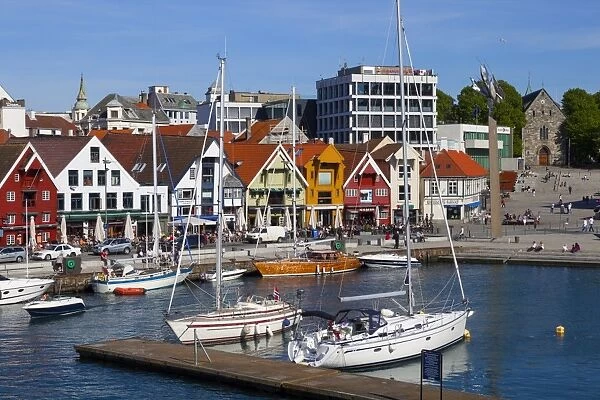 Stavangers picturesque harbor, Stavanger, Rogaland, Norway, Scandinavia, Europe
