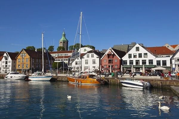 Stavangers picturesque harbor, Stavanger, Rogaland, Norway, Scandinavia, Europe