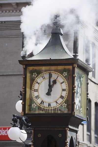 The Steam Clock on Water Street, Gastown, Vancouver, British Columbia, Canada