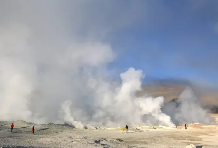Framed Print : Steam fumaroles in geothermal field, Sol de Manana, near Laguna Colorado Framed Print : Steam fumaroles in geothermal field, Sol de Manana, near Laguna Colorado