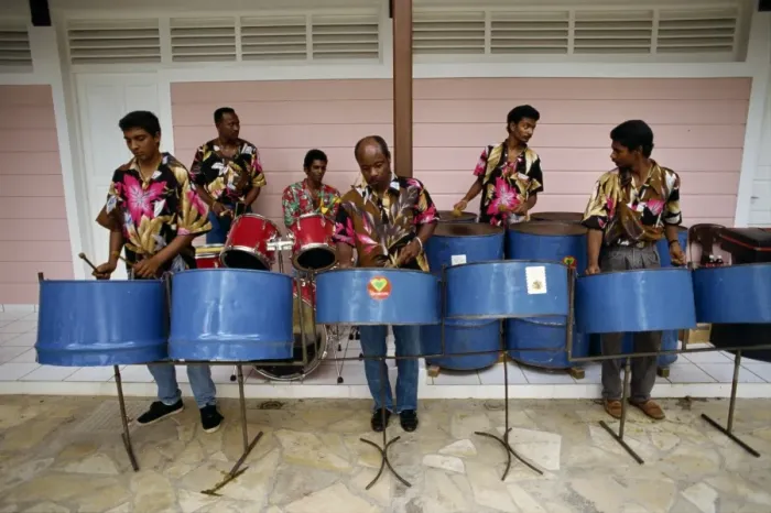 Framed Print : Steel band Framed Print : Steel band