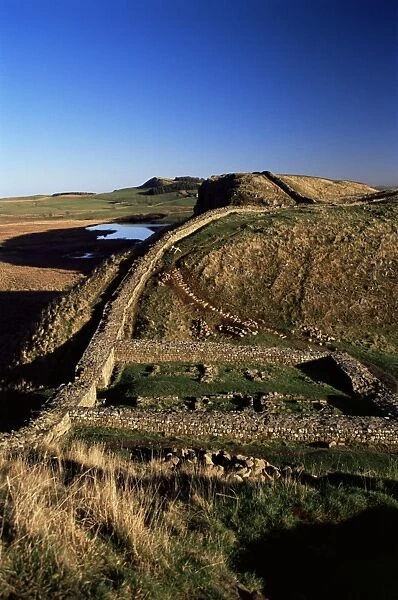 Steelrigg east to Craglough, Roman Wall, Hadrians Wall, UNESCO World Heritage Site