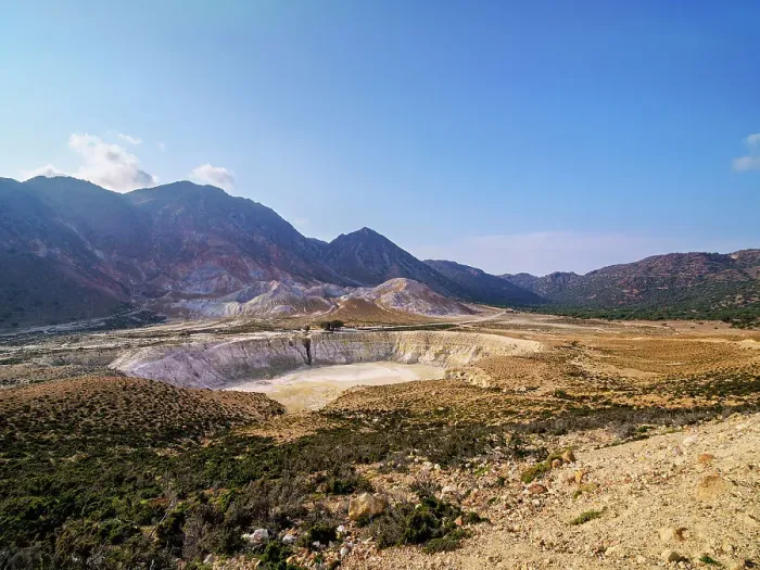 Framed Print : Stefanos Volcano Crater, elevated view, Nisyros Island, Dodecanese, Greek Islands, Greece, Europe Framed Print : Stefanos Volcano Crater, elevated view, Nisyros Island, Dodecanese, Greek Islands, Greece, Europe