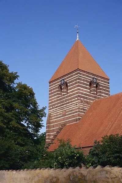 Stege church dating from the 15th century, Stege, Mon, Denmark, Scandinavia, Europe
