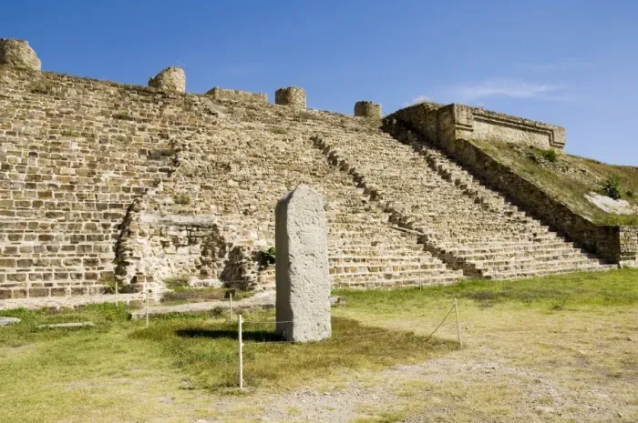 Framed Print : A stela at the ancient Zapotec city of Monte Alban Framed Print : A stela at the ancient Zapotec city of Monte Alban