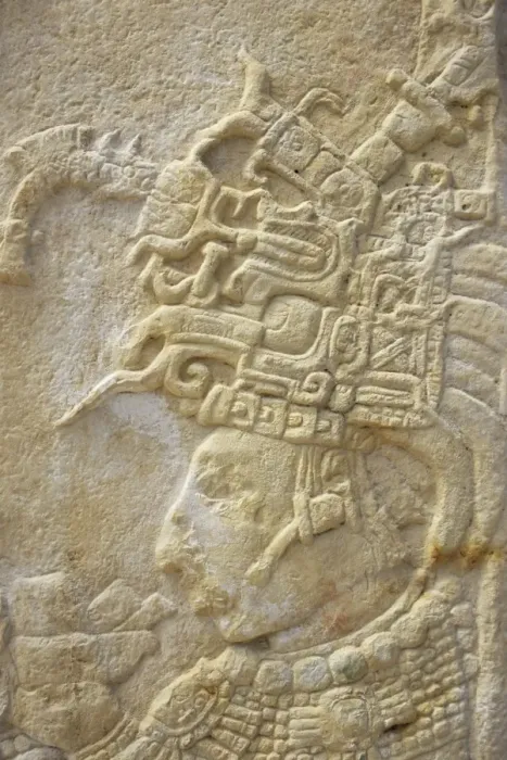 Framed Print : Detail of Stela II Framed Print : Detail of Stela II