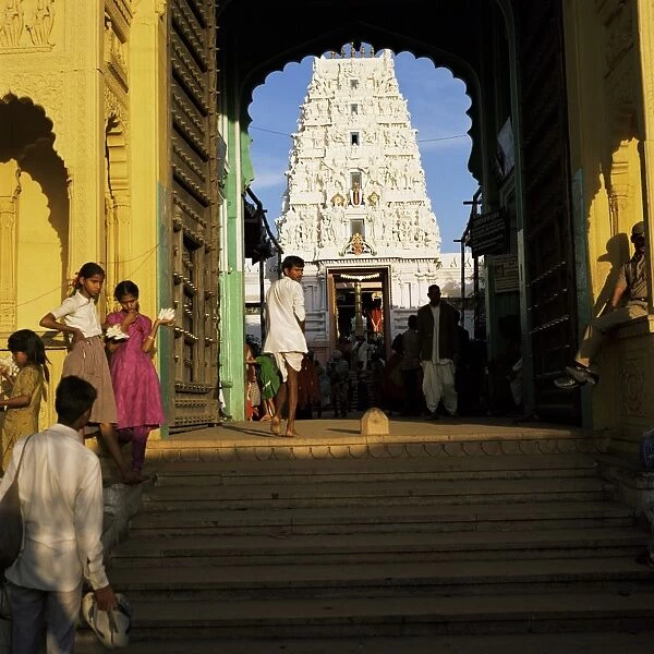 Steps leading to the Brahma temple