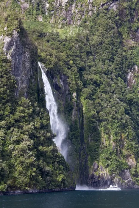 Framed Print : Sterling Falls in Milford Sound, Fiordland National Park, South Island, New Zealand, Pacific Framed Print : Sterling Falls in Milford Sound, Fiordland National Park, South Island, New Zealand, Pacific