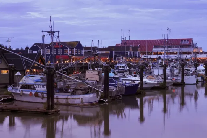 Framed Print : Steveston Fishing Village, Vancouver, British Columbia, Canada, North America Framed Print : Steveston Fishing Village, Vancouver, British Columbia, Canada, North America