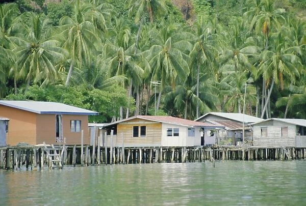 Stilt houses of a fishing village