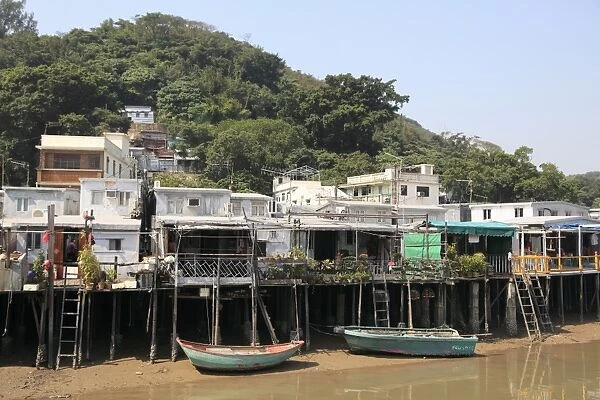 Stilt houses, Fishing village of Tai O, Lantau Island, Hong Kong, China, Asia
