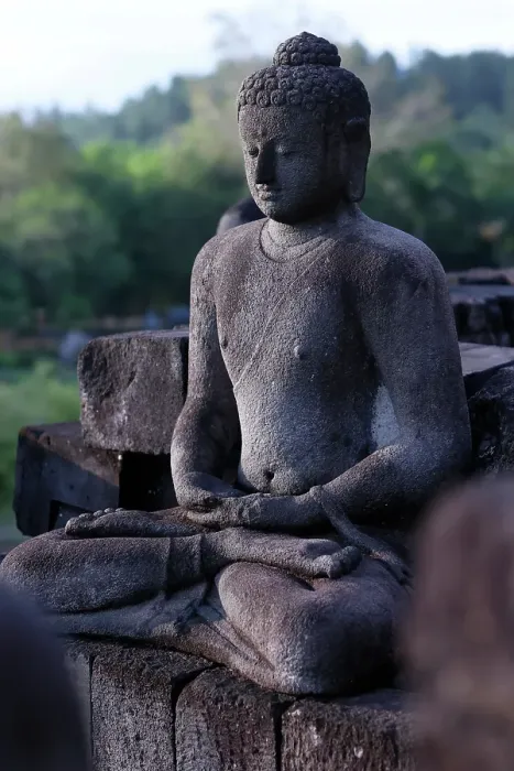 Framed Print : Stone Buddha statue, Borobudur, 9th-century Mahayana Buddhist temple, UNESCO, Java, Indonesia Framed Print : Stone Buddha statue, Borobudur, 9th-century Mahayana Buddhist temple, UNESCO, Java, Indonesia