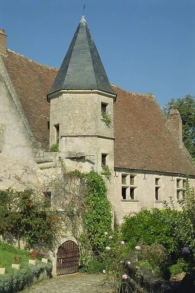 Stone building of the Moulin de Touvois at Rochecorbon, Loire Valley, Centre