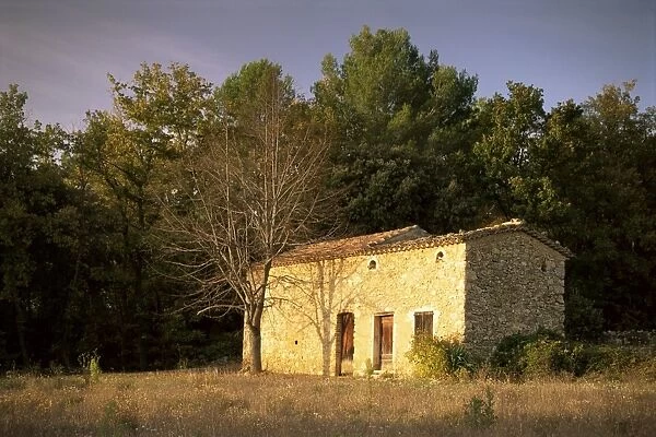 Stone building, Provence, France, Europe