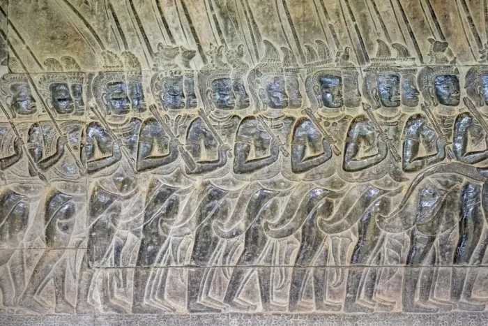 Framed Print : Stone carvings at Angkor Wat, UNESCO World Heritage Site, Siem Reap Province, Cambodia Framed Print : Stone carvings at Angkor Wat, UNESCO World Heritage Site, Siem Reap Province, Cambodia