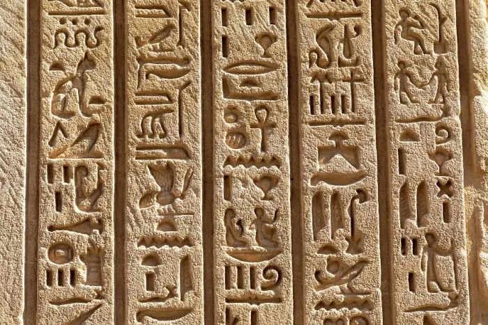 Framed Print : Stone Carvings and Hieroglyphs at Karnak Temple, Luxor, Thebes, UNESCO World Heritage Site, Egypt, North Africa, Africa Framed Print : Stone Carvings and Hieroglyphs at Karnak Temple, Luxor, Thebes, UNESCO World Heritage Site, Egypt, North Africa, Africa