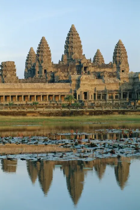 Framed Print : The stone causeway leading to the Angkor Wat Temple in evening light, at Siem Reap Framed Print : The stone causeway leading to the Angkor Wat Temple in evening light, at Siem Reap