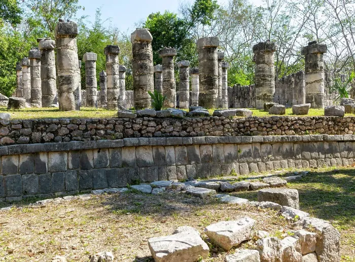 Framed Print : Stone columns Temple of the Warriors (Templo de los Guerreros), Mayan ruins, Chichen Itza, UNESCO World Heritage Site, Yucatan, Mexico, North America Framed Print : Stone columns Temple of the Warriors (Templo de los Guerreros), Mayan ruins, Chichen Itza, UNESCO World Heritage Site, Yucatan, Mexico, North America