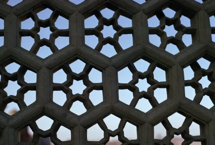 Framed Print : Detail of stone screen Framed Print : Detail of stone screen