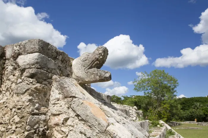 Framed Print : Stone Serpent Head, Temple of the Warriors, Mayan Ruins, Mayapan Archaeological Zone, Yucatan State, Mexico, North America Framed Print : Stone Serpent Head, Temple of the Warriors, Mayan Ruins, Mayapan Archaeological Zone, Yucatan State, Mexico, North America