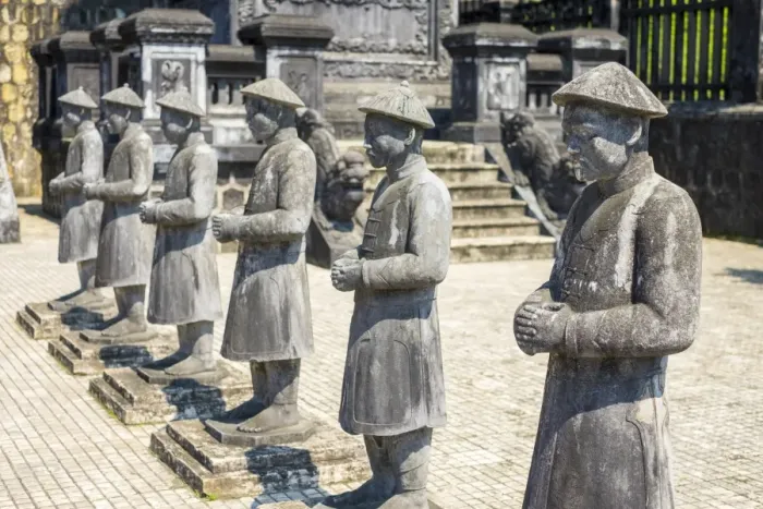 Framed Print : Stone statues at Tomb of Khai Dinh (Lang Khai Dinh), Huong Thuy District, Thua Thien-Hue Province Framed Print : Stone statues at Tomb of Khai Dinh (Lang Khai Dinh), Huong Thuy District, Thua Thien-Hue Province