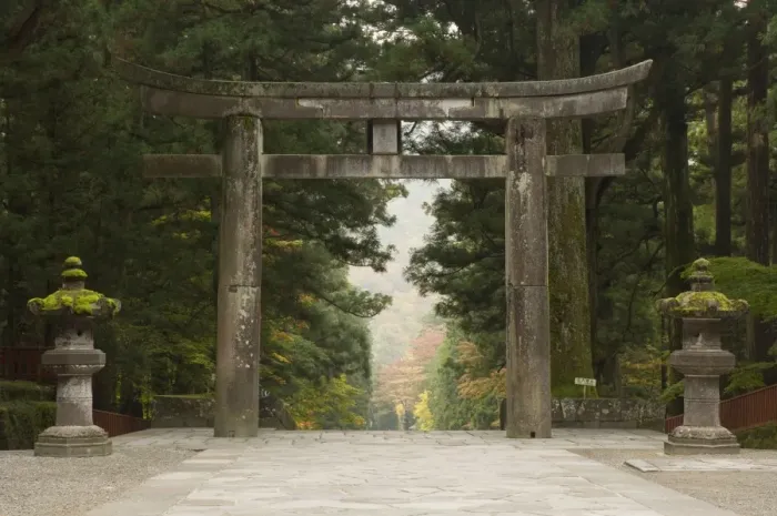 Framed Print : Stone Torii Framed Print : Stone Torii