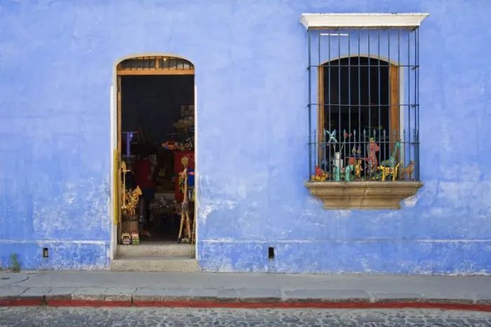 Framed Print : Store in Antigua City, Guatemala, Central America Framed Print : Store in Antigua City, Guatemala, Central America