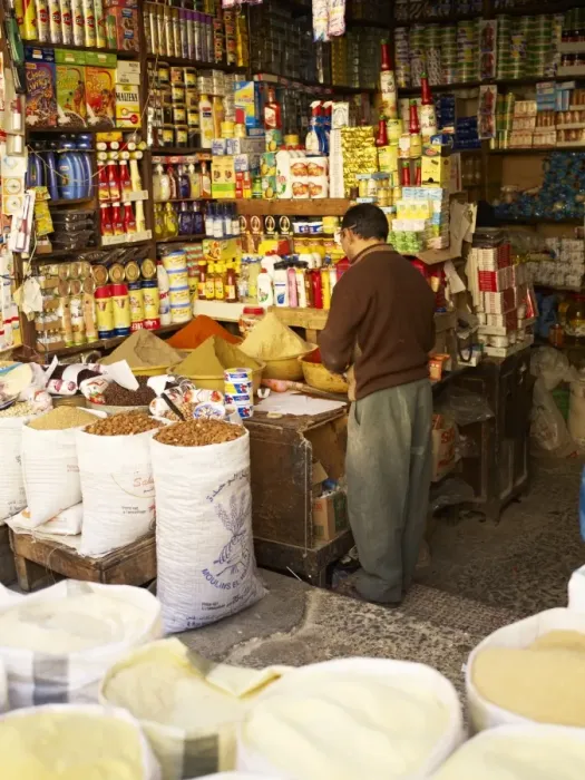 Framed Print : Store in the Medina, Fez, Morocco, North Africa, Africa Framed Print : Store in the Medina, Fez, Morocco, North Africa, Africa