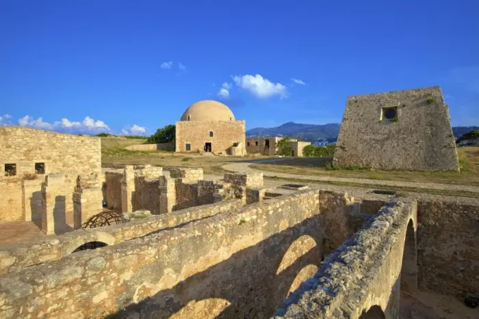 Framed Print : Storerooms and Ottoman Mosque of Sultan Ibrahim Han, Venetian Fortress, Rethymno Framed Print : Storerooms and Ottoman Mosque of Sultan Ibrahim Han, Venetian Fortress, Rethymno