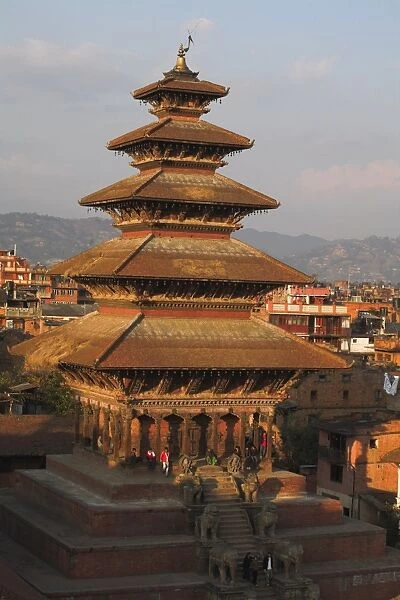 Five storey Nyatapola Temple, at 30 metres the highest in the Kathmandu valley