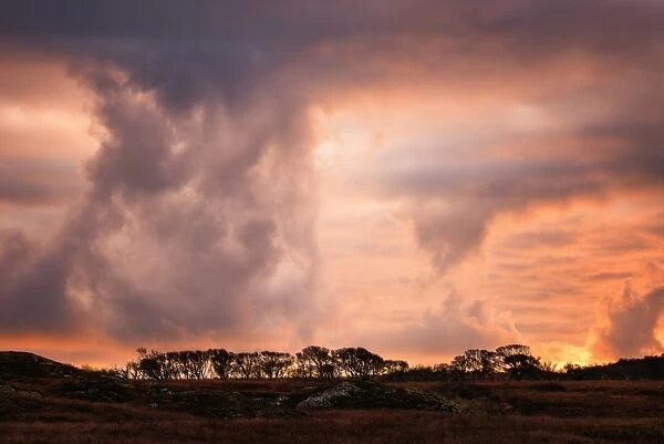 Storm clouds on the Isle of Mull, Inner Hebrides, Scotland, United Kingdom, Europe