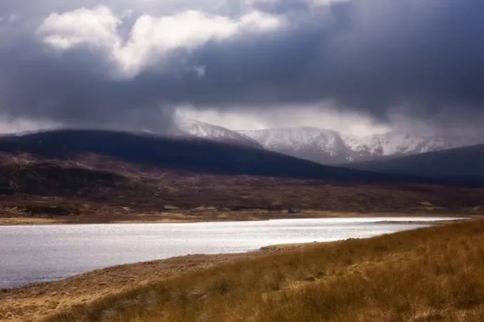 Framed Print : Stormy Scottish Highlands, Scotland. United Kingdom, Europe