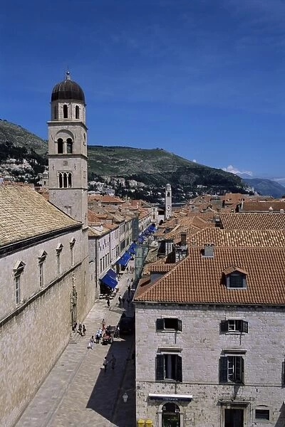 The Stradun, Old City, Dubrovnik, Dalmatia, Croatia, Europe
