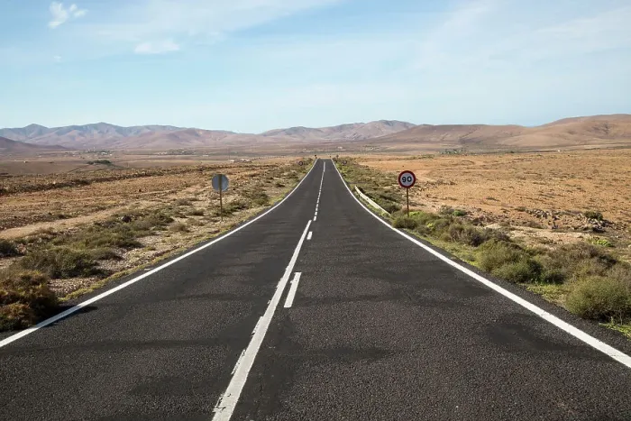 Framed Print : Straight tarmac road crossing desert, Fuerteventura, Canary Islands, Spain, Atlantic, Europe Framed Print : Straight tarmac road crossing desert, Fuerteventura, Canary Islands, Spain, Atlantic, Europe