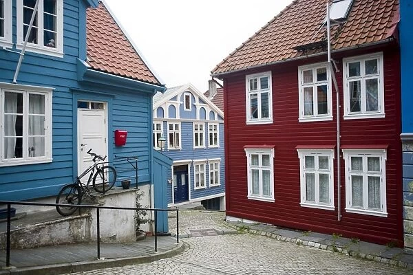 Strangehagen street, Stransidden District, Bergen, Hordaland, Norway, Scandinavia, Europe
